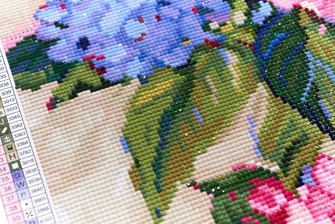 DIAMOND ART CLUB Hydrangeas Diamond Painting Kit, Fun DIY Crafts - Image 6