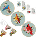 Louise Maelys 3 Sets Bird Embroidery Kits by LouiseMaelys