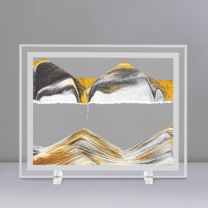 LCDOCLAK Moving Sand Art Picture, 3D Hourglass Deep Sea Sandscape, 3D Desktop - Image 7