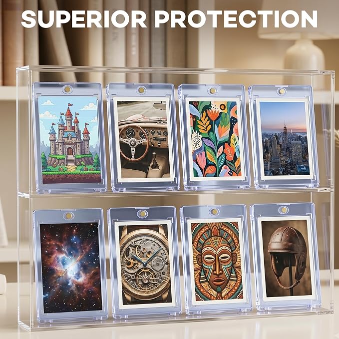 64ct Magnetic Card Holders, 35pt One Touch Card Holder, U-V Protection Hard - Image 6