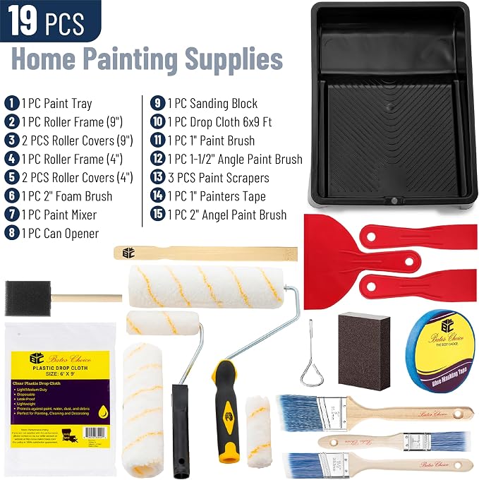 Bates- Paint Roller Kit, Roller Set - Image 2