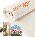 Pllieay 40" x 40" Large Overlocking Primary Tufting Cloth, Monks Cloth by Pllieay