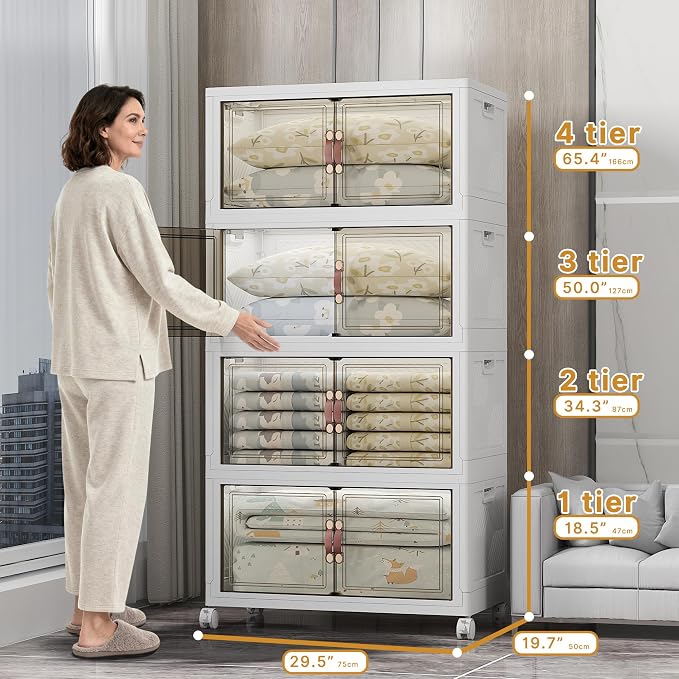 UAMFURI 700QT Stackable Storage Bins - Image 3