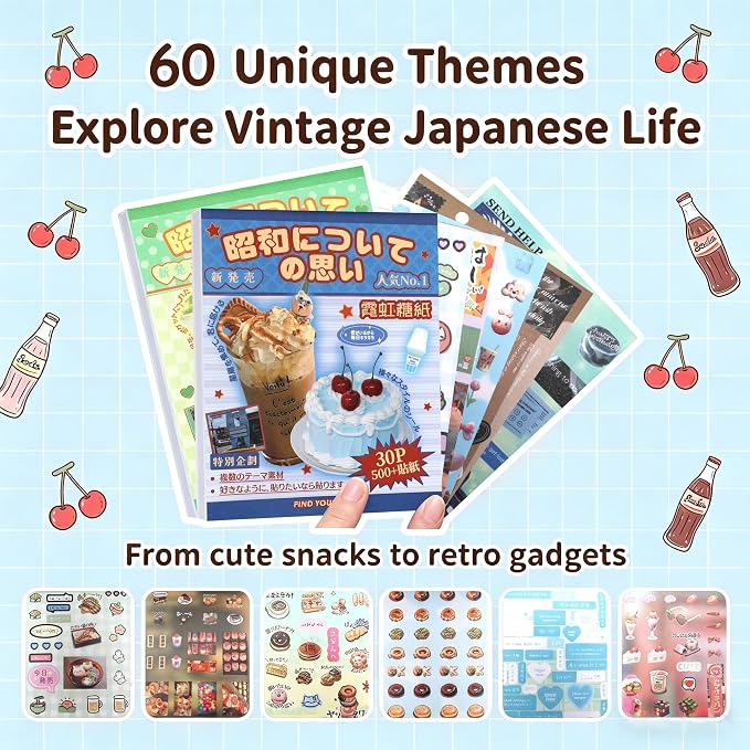 Tmtains 1000+Pcs Japanese Sticker Book - Image 4
