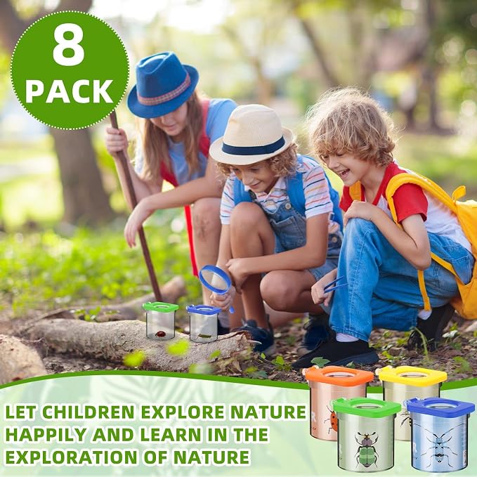 Halloscume 8 Pack Bug Catcher for Kids Bug Viewer - Image 6