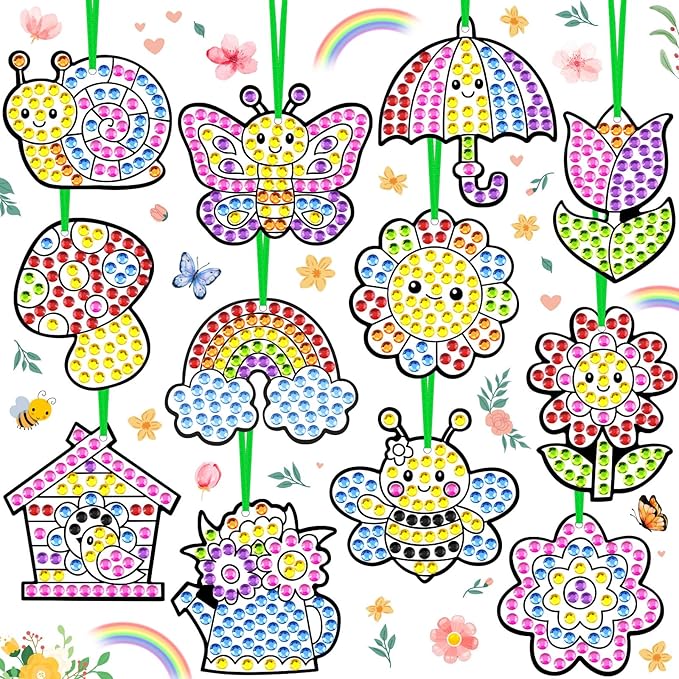 WinnerWhy 36 Sets Summer Diamond Painting Kits DIY Hanging Diamond Art Summer by WinnerWhy