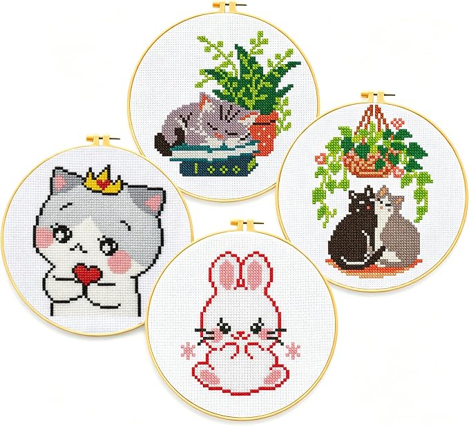 Zhenqing 4-Piece Cross Stitch Kit by ZhenqingHomeFlagship