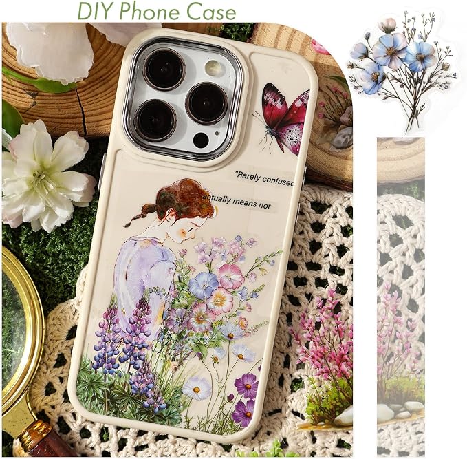Transparent Flower Stickers for Scrapbooking - Image 4