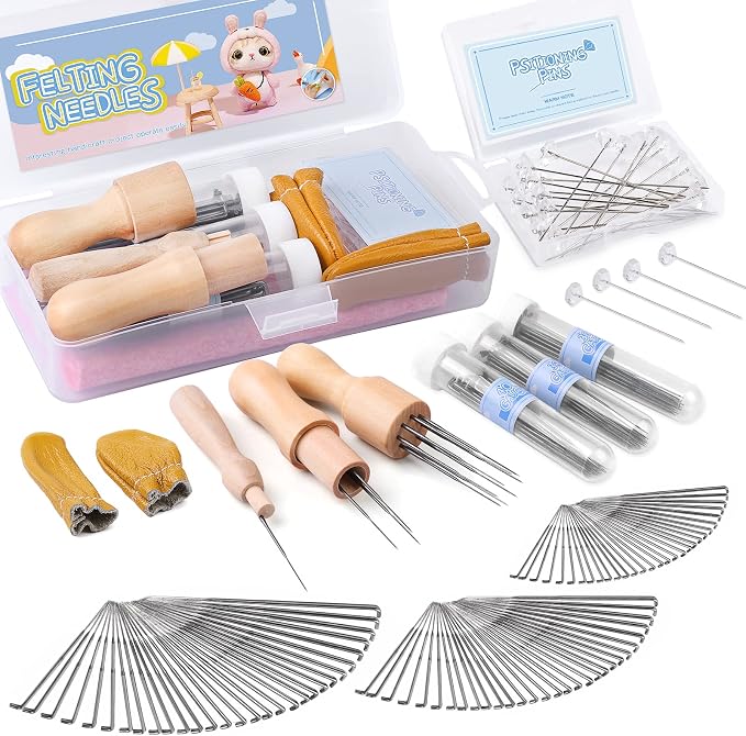 Mayboos 132 Pc Wool Felting Needles by Mayboos