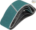 HARFINGTON 4 x 36 Inch Sanding Belts, 3 Pcs 24 Grit Zirconia Abrasive Belt Sander File Belt for Woodworking, Metal Polishing, Knife Sharpener