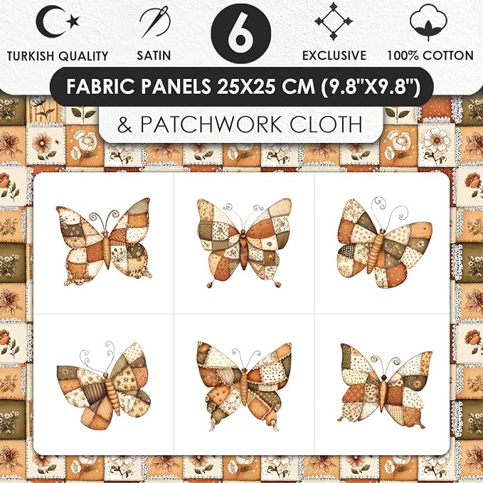 Cotton Patchwork Quilting Fabric Panel – 155×100 cm, 100% Cotton, Made in - Image 3