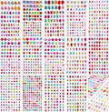 1200+pcs 6~15mm Self-Adhesive Gem Stickers Various Shapes and Colors by Buylorco