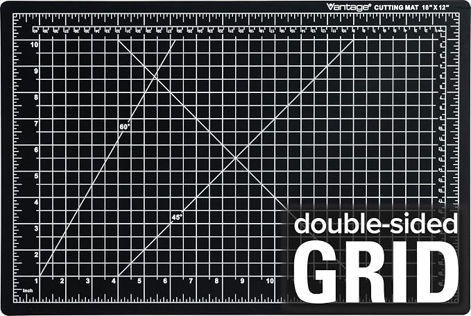 Dahle Vantage 10791 Double-Sided Premium Self-Healing Cutting Mat, 1/2" Grid - Image 2