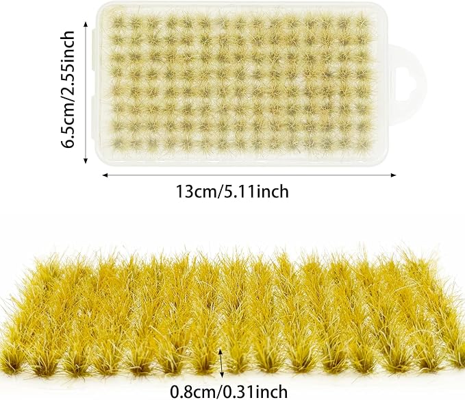Woohome 120 PCS Bushy Tufts Static Grass Tuft Model Grass Tuft - Image 5