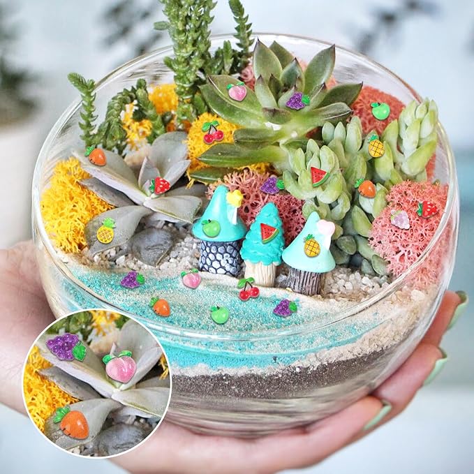 200pcs Mini Fruit Decor Resin Tiny Fruits - Image 5
