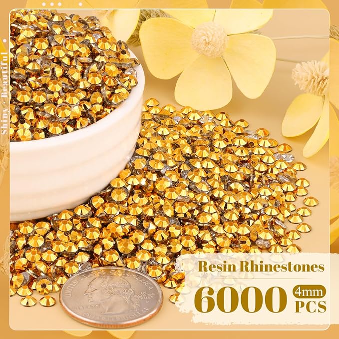 6000PCS 4mm Resin Rhinestones Bulk - Image 2