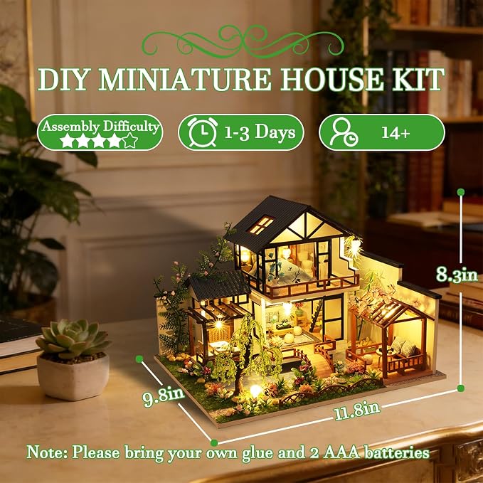 OZJAY DIY Miniature House Kit, Tiny House Kit - Image 3