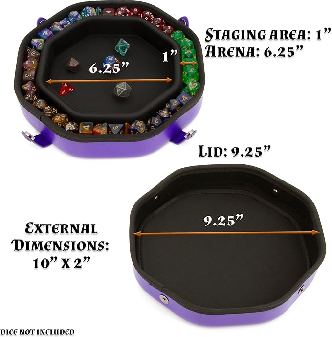 CASEMATIX Dice Tray and Dice Storage Case - Image 9