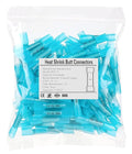 haisstronica 100PCS Blue Heat Shrink Butt Connectors AWG16-14,Marine Grade Waterproof Heat Shrink Wire Connectors,Tinned Red Copper 0.8mm,Insulated Crimp Butt Splice Electrical Connectors
