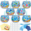Eersida 32 Sets Summer Suncatcher Crafts, Ocean Fishbowl Craft Kit, Under the by Eersida