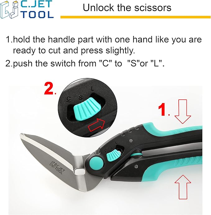 10" Heavy Duty Carpet Cutter, Industrial Scissors, Multipurpose, Professional Soft Grip Stainless Steel (Turquoise)