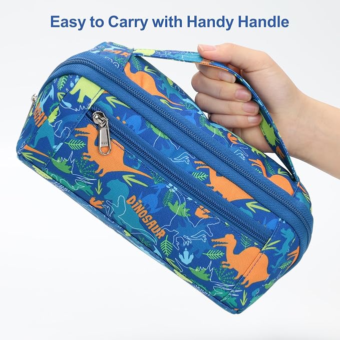 Large Pencil Case for Boys, Durable Pencil Pouch for School, Wide Opening Soft - Image 7