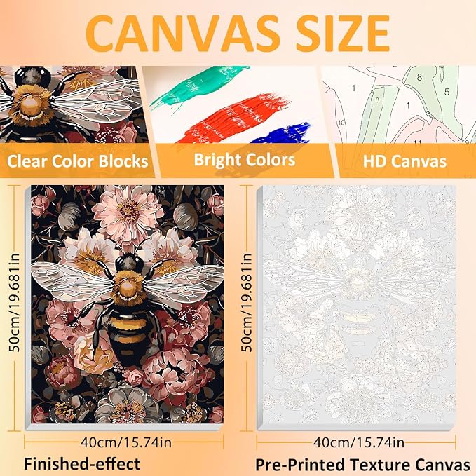Framed Paint by Numbers Kit for Adults - Image 2