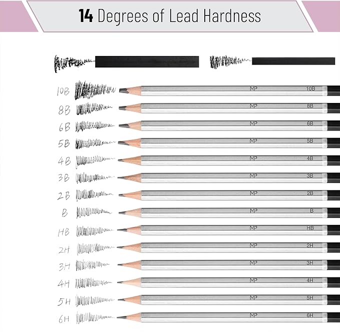 Mr. Pen- Drawing Sketching Pencil Set, Graphite Pencils | Graphite Sticks - Image 5