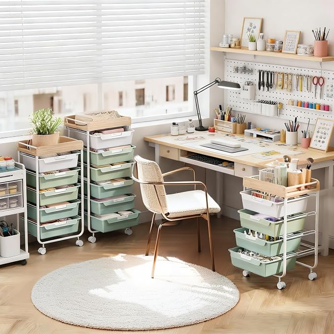 Rolling Craft Storage Cart - Image 2