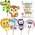 VKPI Make 6 Popstick Puppets Craft Kits by VKPI