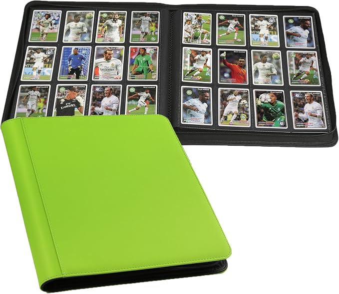 12 Pocket Ringless Side Loading Trading Card Binder, 720 Cards PU Fixed Page - Image 6