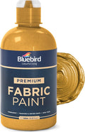 BLUEBIRD Fabric Paint, Royal Gold, 16.9 Fl Oz, Permanent Fabric Paints by BluebirdArts
