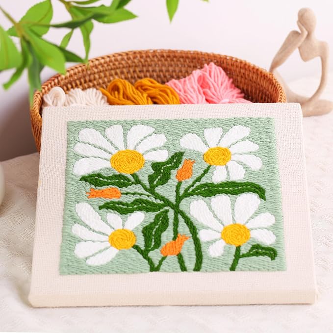 Embroidery Punch Needle kit Frame, Embroidery Starter Kits - Image 3