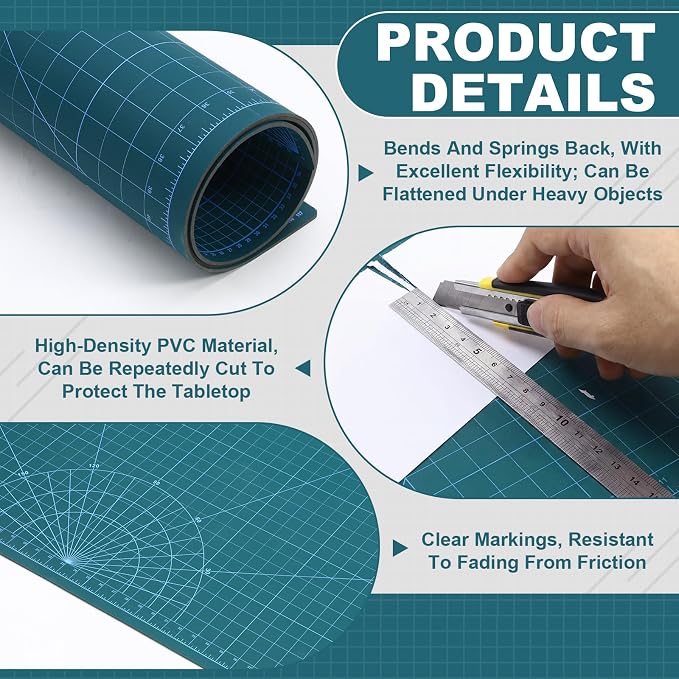 Pangda 36 x 48 in Large Self Healing Cutting Mat Extra Thick Double Sided - Image 3