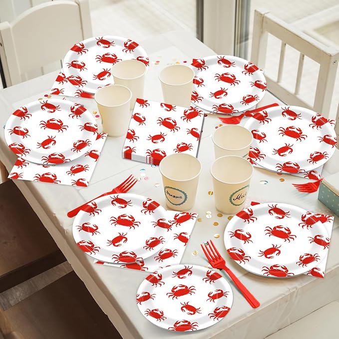 Qyeahkj 100 Pcs Crab Party Decoration Set - Image 5