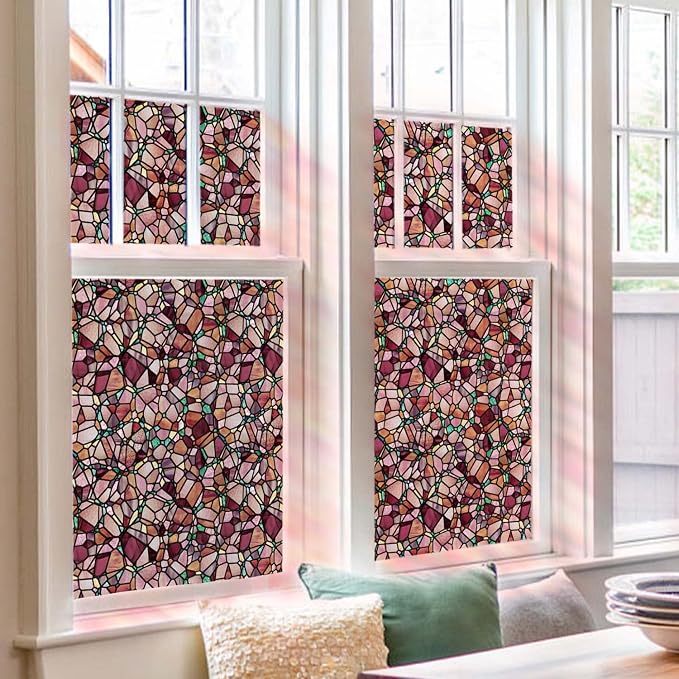 funlife Original Hand-Drawn Stained Glass Window Film, Reusable Double-Sided - Image 8