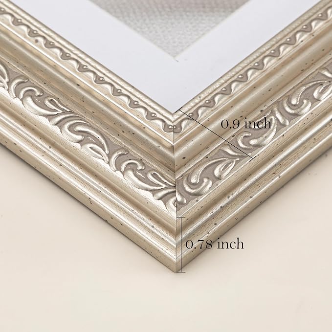 eletecpro 4x6 Vintage Picture Frame, Glass Cover, Horizontal or Vertical - Image 5