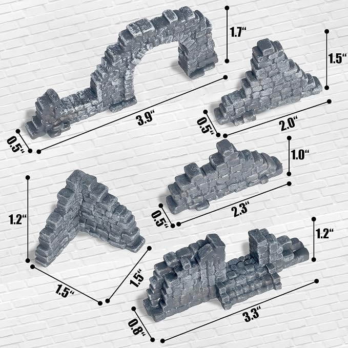 Warmtree Ruined Stone Walls Set, Terrain Scenery - Image 2