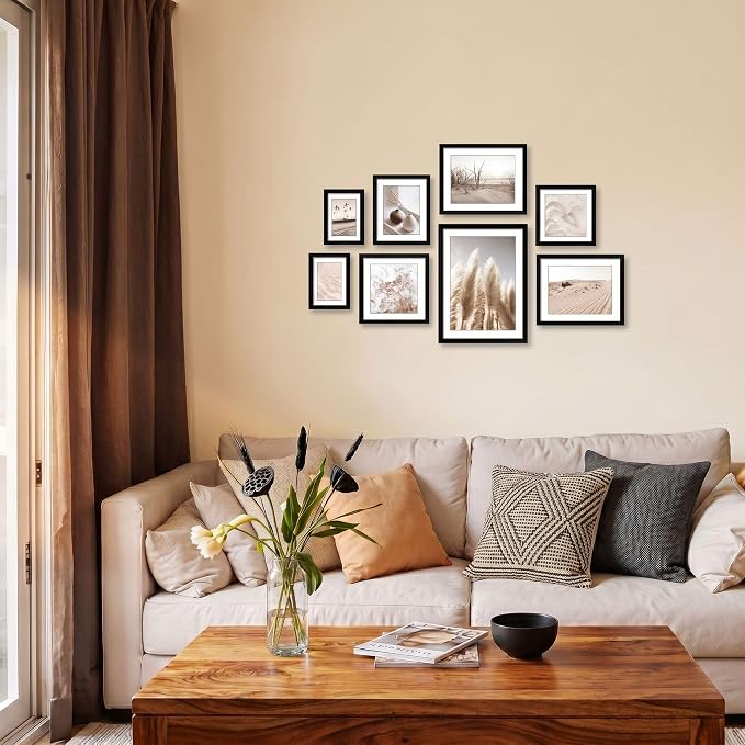 ArtbyHannah Gallery Wall Frame Set, 8 Pack Picture Frames Collage Wall Decor - Image 2