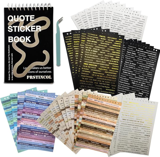 PRSTINCOL 2370 Pcs Word Stickers by PRSTINCOL
