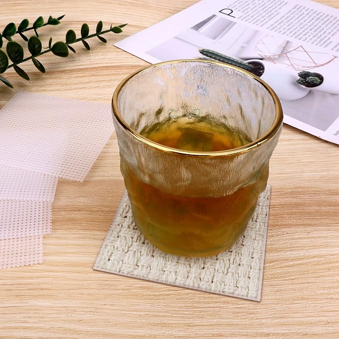 12pcs Plastic Mesh Canvas Sheets, 14 CT Multiple Shapes Plastic Mesh Screen - Image 6