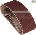 10 Pcs Sanding Belts 3 x 21 Inch 36 Grit Aluminum Oxide Abrasive Sandpaper for Belt Sander Metal Grinding Wood Working Weld Rust Removal