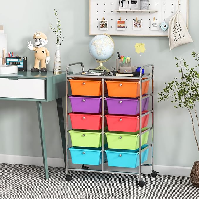 BECOMFORT 10-Drawer Rolling Cart - Image 2