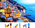MINIWAN 500 Piece Puzzle for Adults Positano Dusk 23"x15" | Rustic Style by MINIWAN