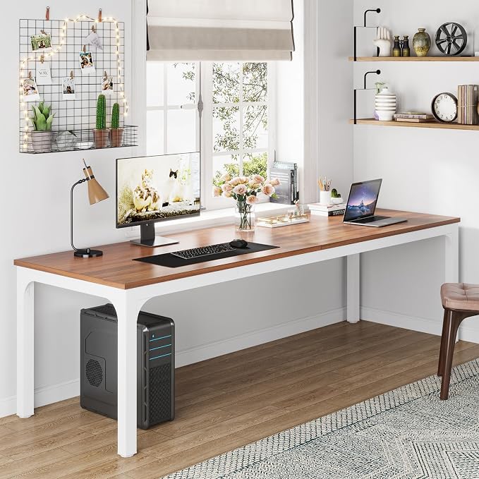 Tribesigns 78.7 Inches Extra Long Computer Desk 2 Person Desk, Double Long Desk - Image 3