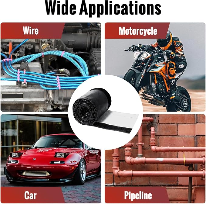 Wire Heat Shield Wrap for Car Hose Lines, 2.2" I.D. x 3.3FT, - Image 6