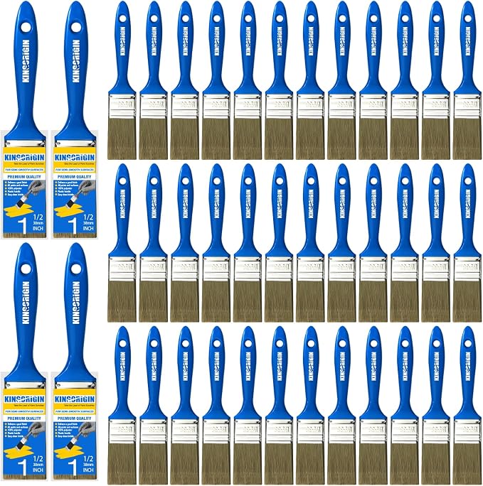 King Origin 1.5 Inch Paint Brush Set, Professional DIY Painting & Touch-Ups by KINGORIGIN