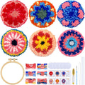 ERKOON Punch Needle Coasters Kit Adults Beginners, Needling Punching Project by ERKOON