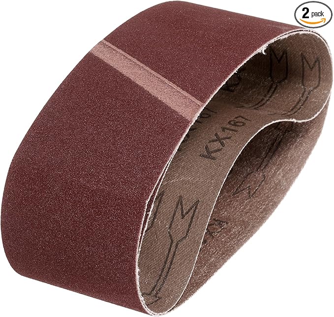 HARFINGTON 3 x 21 Inch Sanding Belts, 2 Pcs 150 Grits Aluminum Oxide Abrasive Belt Sander File Belt for Woodworking, Metal Polishing, Knife Sharpener