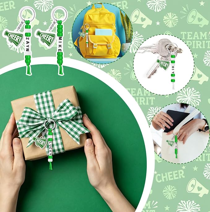 Suncalla 996 Pcs 24 Set Cheer Keychain Making Kit DIY Key Chain Crafts - Image 4
